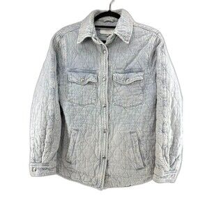 Blank NYC Quilted Chambray Jacket Small